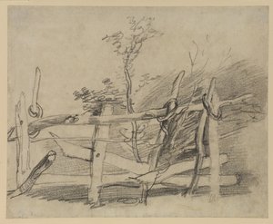 Estudo de um velho obstáculo de Thomas Gainsborough