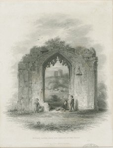 Castelo Dudley - The Keep: engraving (vinheta), nd [ 19 cent] (impressão) de Thomas Garner
