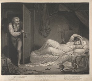 Diligência e Dissipação: A Wanton no seu quarto de cama (Prato 3)
