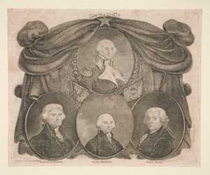 American Star, Washington, Jefferson, Madison, e Adams de Thomas Gimbrede