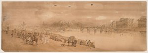 Uma seleção das vinte das vistas mais pitorescas de Paris, 1802. de Thomas Girtin