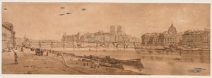 Uma seleção das vinte das vistas mais pitorescas de Paris, 1802. de Thomas Girtin