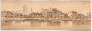 Uma seleção das vinte das vistas mais pitorescas de Paris, 1802. de Thomas Girtin