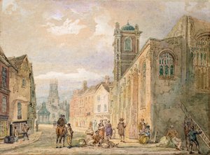 All Saints Pavement, York (lápis e aguarela) de Thomas Girtin