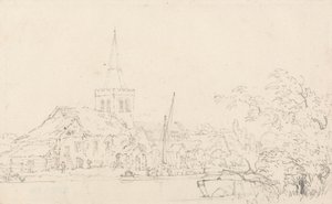 Igreja de Great Marlow, Buckinghamshire de Thomas Girtin