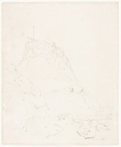 Castelo de Holy Island, Durham de Thomas Girtin