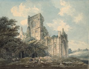 Abadia de Kirkstall, Yorkshire, c1790-1802 de Thomas Girtin