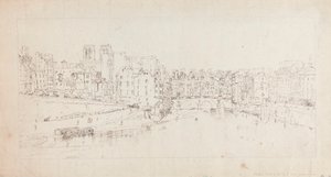Vista de Pont St. Michel da Pont Neuf de Thomas Girtin