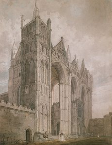Frente Oeste da Catedral de Peterborough de Thomas Girtin