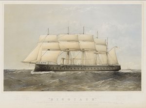 Fragata a vapor de parafuso com caixa de ferro HMS 