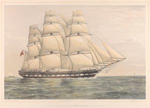 O navio Clipper Malabar 1350 Toneladas