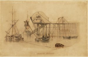 Drops at Wallsend (aquarela sobre papel) de Thomas H. Hair