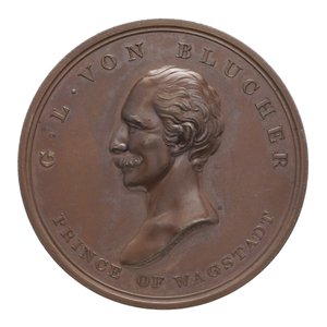 Medalha em comemoração a Wellington e Blücher em Waterloo de Thomas Halliday