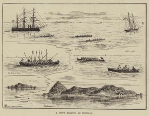 Regata de um navio em Trinidad de Thomas Harrington Wilson