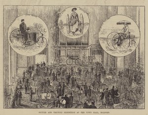 Exposição de Bicicleta e Triciclo na Câmara Municipal, Holborn de Thomas Harrington Wilson
