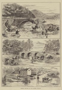 Esboços de pesca no Dodder, Irlanda
