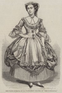 Senhorita Fanny Stirling, do Teatro Haymarket, como Miss Hardcastle de Thomas Harrington Wilson