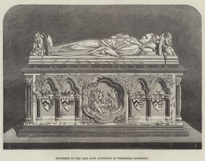 Monumento ao falecido Lorde Lyttelton na Catedral de Worcester de Thomas Harrington Wilson