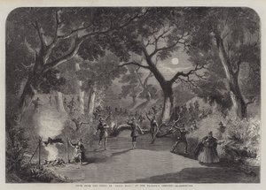 Cena da Ópera de Robin Hood, no Teatro de Sua Majestade de Thomas Harrington Wilson