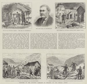 Esboços da campanha de despejo na Irlanda