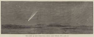 O Cometa visto do HMS Orion, Lago Timsah, 1 de outubro, 4h30 de Thomas Harrington Wilson