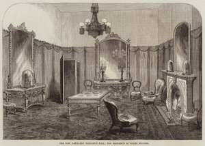 O Honourable Ball da Companhia de Artilharia, o Boudoir da Princesa de Gales de Thomas Harrington Wilson