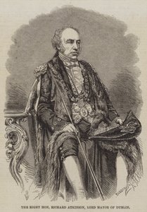 O honorável Richard Atkinson, prefeito de Dublin