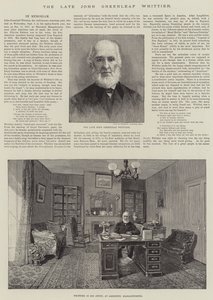 O falecido John Greenleaf Whittier de Thomas Harrington Wilson