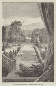 Vista do quarto da rainha, Blythswood de Thomas Harrington Wilson