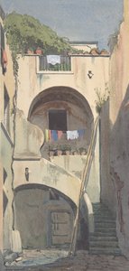 Uma casa em Sorrento, meados do século XIX.