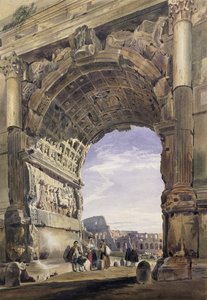Arco de Tito, Roma, 1842