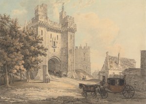 A Porta de entrada do Castelo de Lancaster de Thomas Hearne