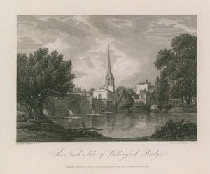 O lado norte da ponte de Wallingford de Thomas Hearne