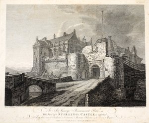 Vista do Castelo de Stirling, eng. William Byrne, pub. 1781 de Thomas Hearne