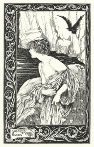 Ariadne em Naxos (litografia) de Thomas Heath Robinson