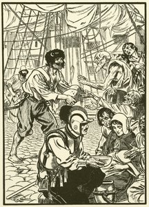 Alimentar os cidadãos com fome (gravura) de Thomas Heath Robinson
