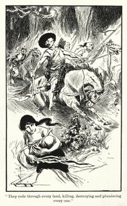 Hunos (litografia) de Thomas Heath Robinson