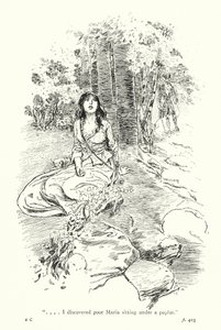 Ilustração para A Sentimental Journey de Laurence Sterne (litografia) de Thomas Heath Robinson