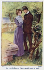 Ilustração para Good Wives de Louisa M Alcott (litografia a cores) de Thomas Heath Robinson