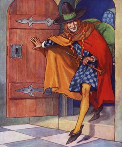 Ilustração para O Flautista de Hamelin (litografia a cores) de Thomas Heath Robinson
