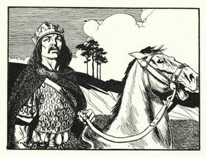 Rei Alfredo (litografia) de Thomas Heath Robinson