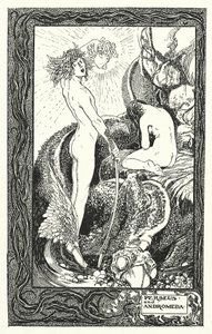 Perseu e Andrómeda (litografia) de Thomas Heath Robinson