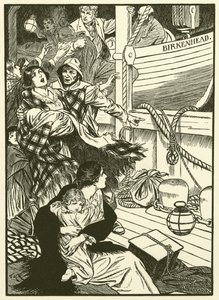 Salvar as mulheres e as crianças (gravura) de Thomas Heath Robinson