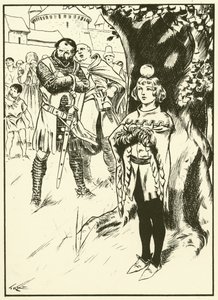 O filho de Tell e a maçã (gravura) de Thomas Heath Robinson