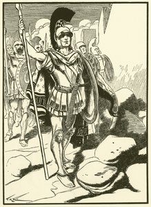Os gregos à porta de Troia (gravura) de Thomas Heath Robinson