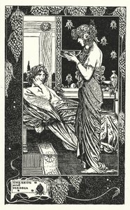 Teseu e Medeia (litografia) de Thomas Heath Robinson