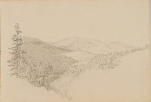 Kauterskill Clove do Sketchbook of Landscape and Animal Subjects, ca. 1860-64.