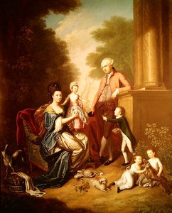 1º Conde do Monte Caju e Família (óleo sobre tela)