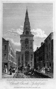 Igreja de Cristo, Spitalfields, Londres, 1817.