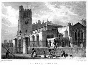 Igreja de Santa Maria, Lambeth, Londres, 1831.
